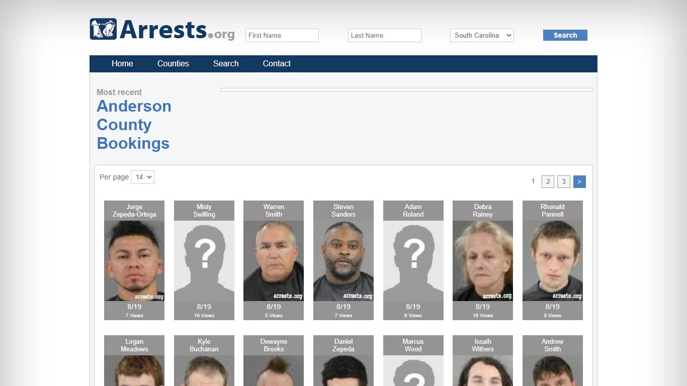 Anderson County Arrests and Inmate Search